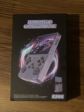 R36S Handheld Game Console - Black Portable Gaming System